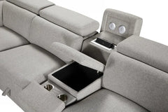 Blake Deluxe Electric Recliner Lounge with Chaise