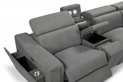 Blake Deluxe Electric Recliner Lounge with Chaise