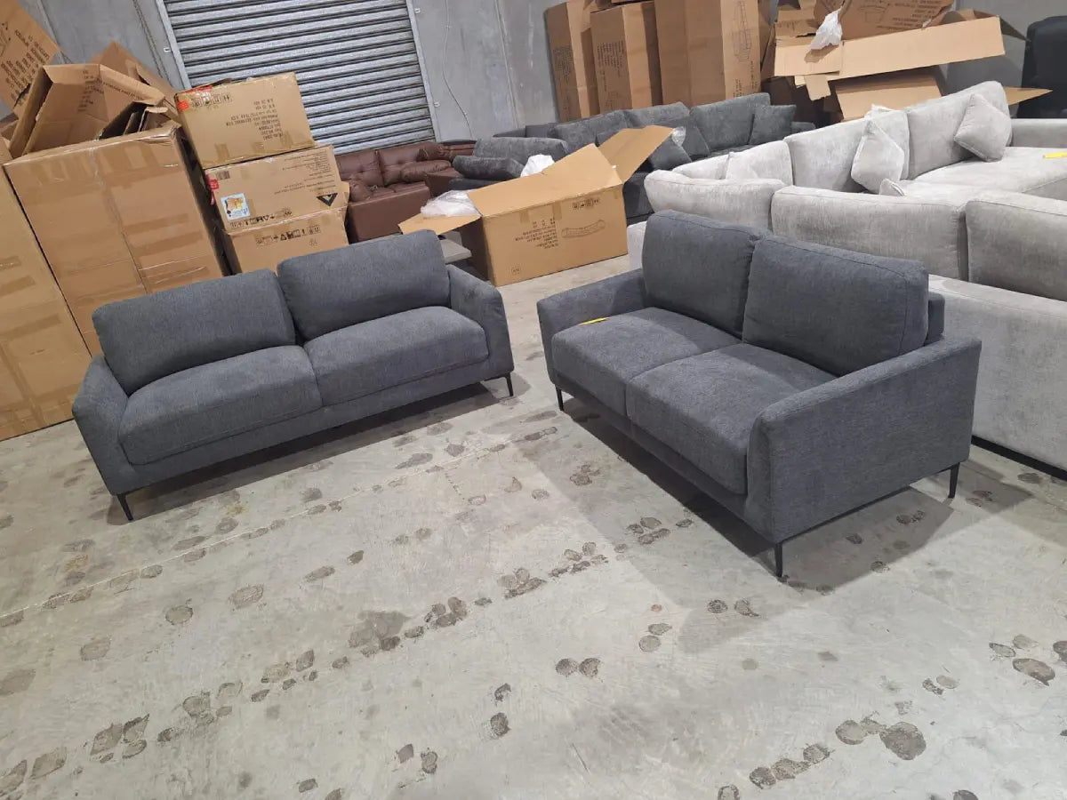 Lucy 3 + 2 Seater Fabric Couch Set