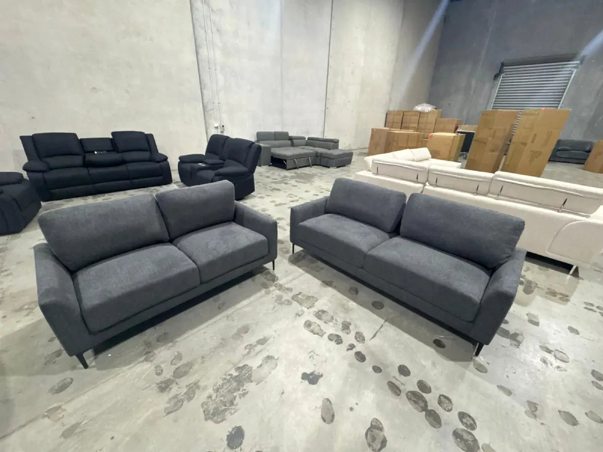 Lucy 3 + 2 Seater Fabric Couch Set