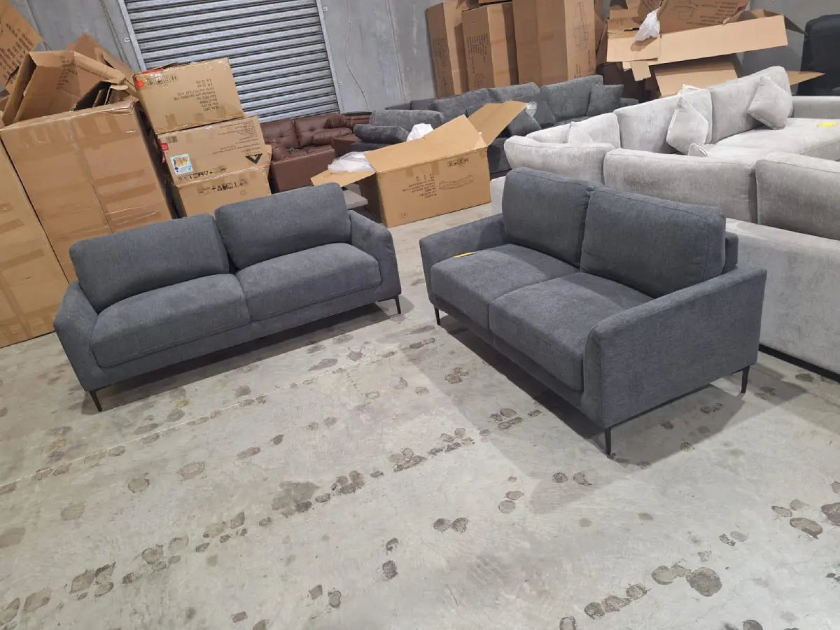 Lucy 3 + 2 Seater Fabric Couch Set