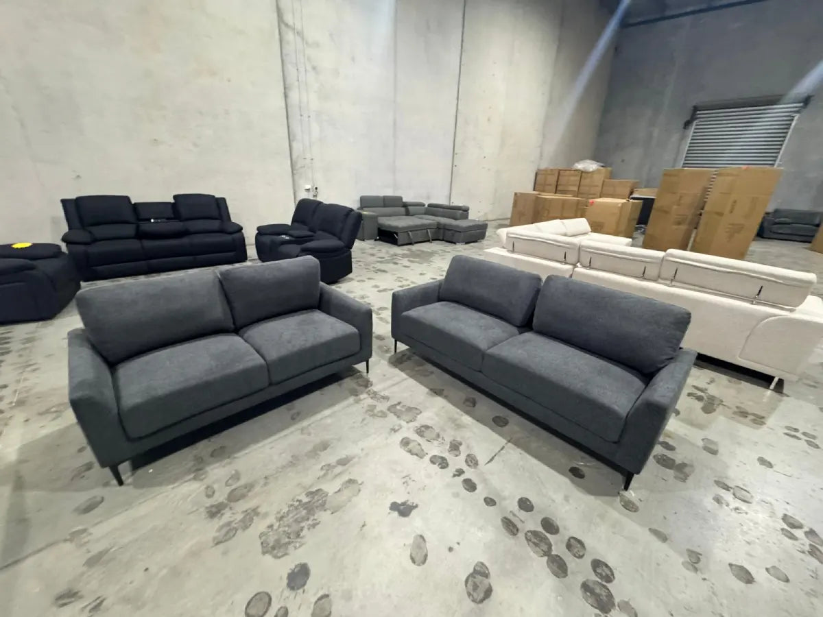 Lucy 3 + 2 Seater Fabric Couch Set