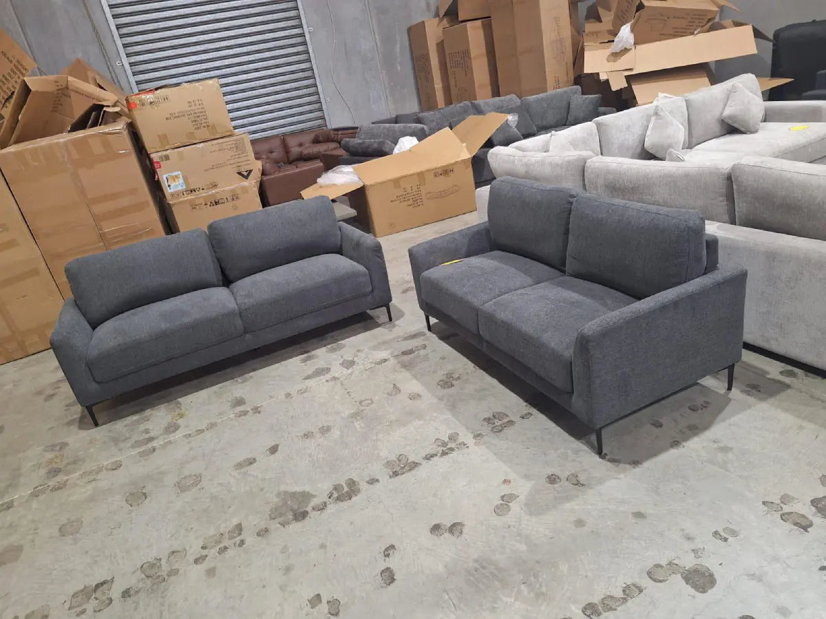 Lucy 3 + 2 Seater Fabric Couch Set