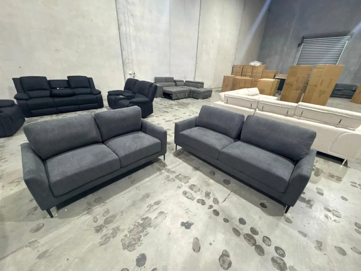 Lucy 3 + 2 Seater Fabric Couch Set