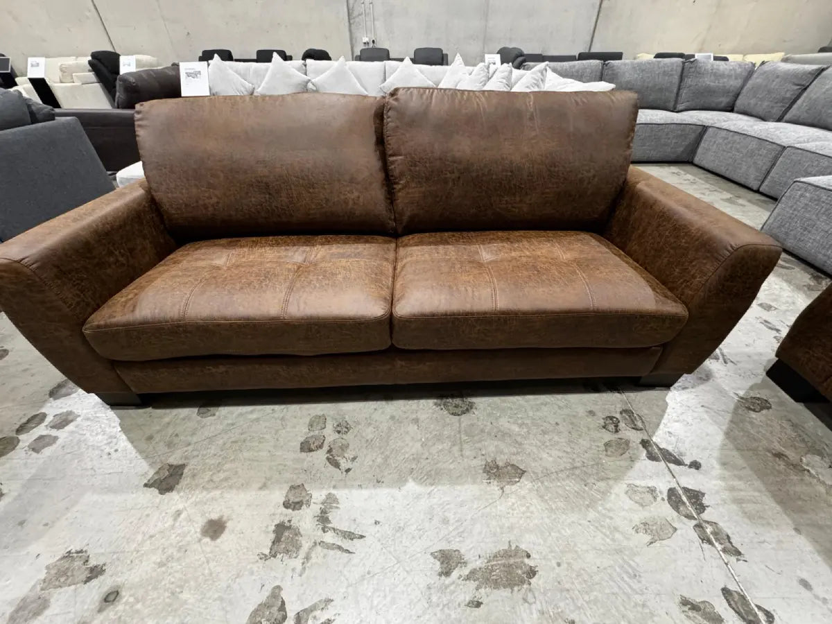 New York 3 & 2 Seater PU Leather Couch Set