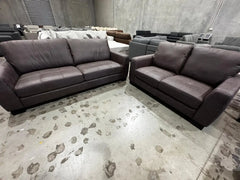 New York 3 & 2 Seater PU Leather Couch Set