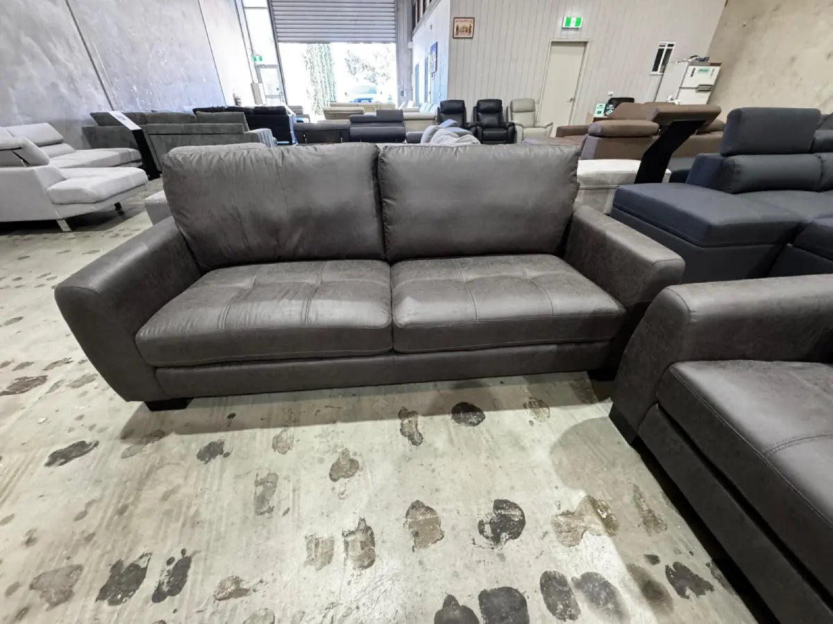 New York 3 & 2 Seater PU Leather Couch Set