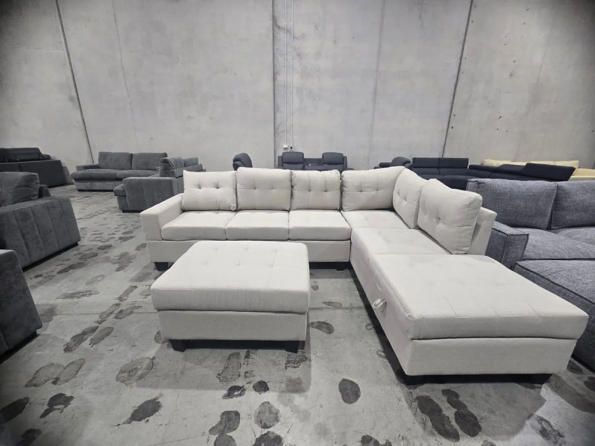 Jubilee L-Shape Couch with Ottoman