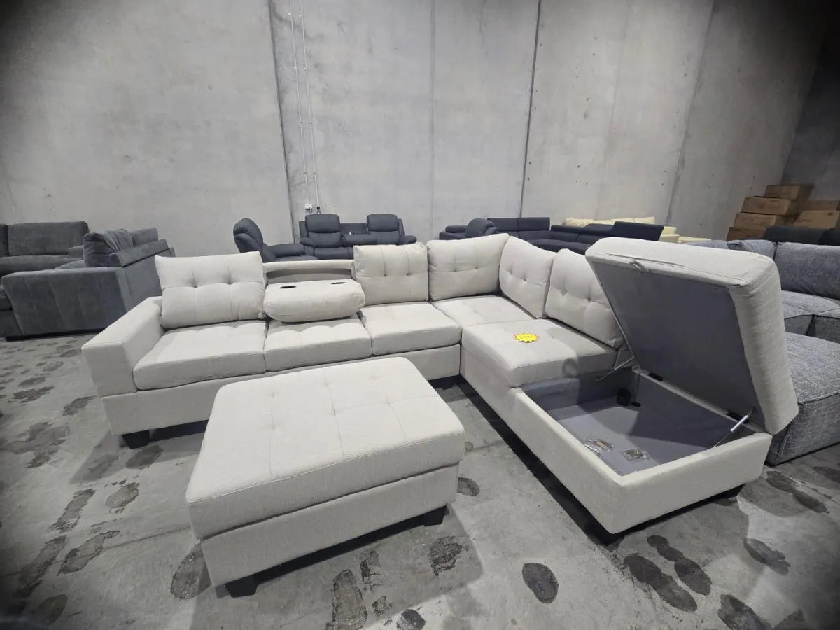 Jubilee L-Shape Couch with Ottoman