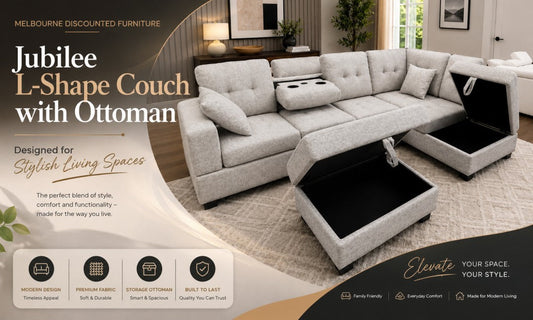 Jubilee L-Shape Couch with Ottoman