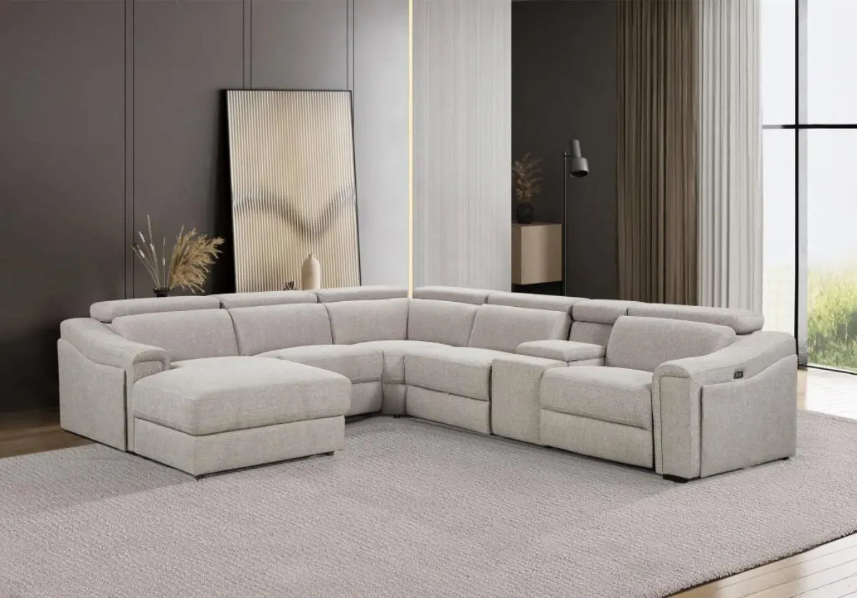 Blake Deluxe Electric Recliner Lounge with Chaise