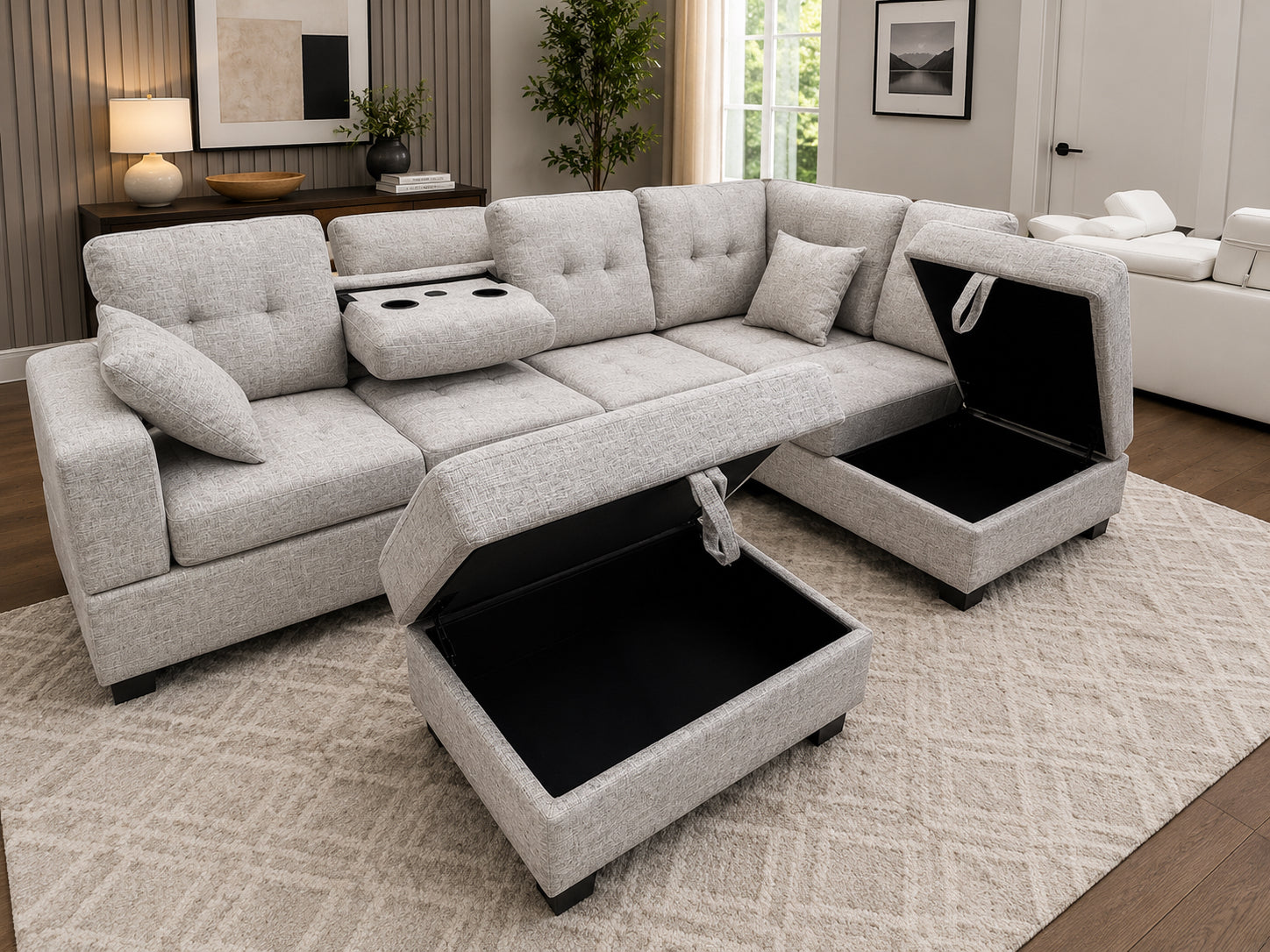 Jubilee L-Shape Couch with Ottoman